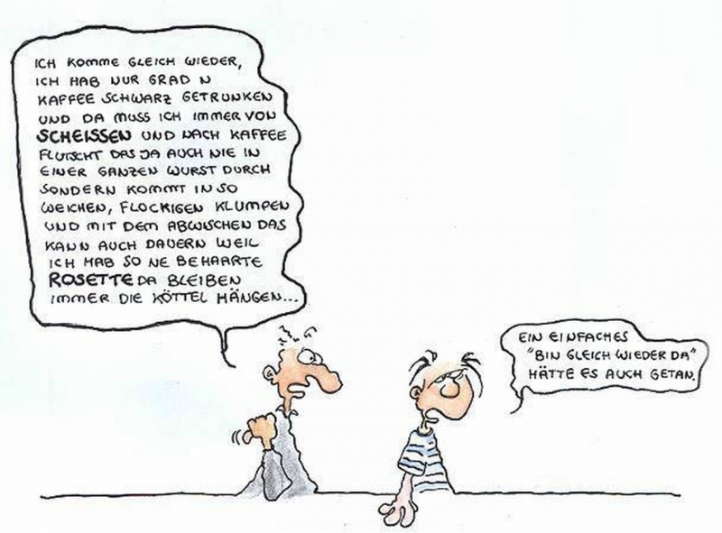 Gleich wieder da