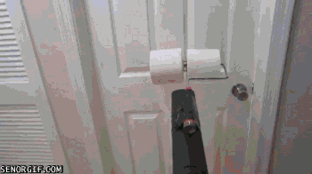 Klopapierschleuder